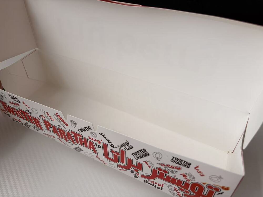 Folded Shawarma Paper Box