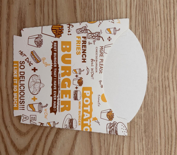 Folded Chips Pouch Paper Box