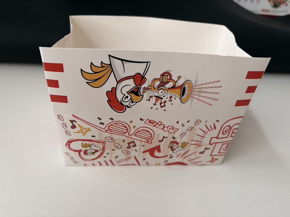 Open Type Fast Food Paper Box
