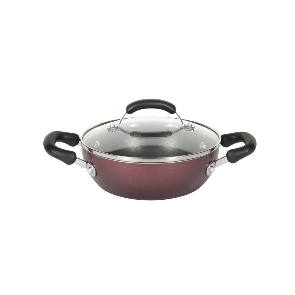 1.68 ltr Aluminium Non-Stick Kadai with Lid