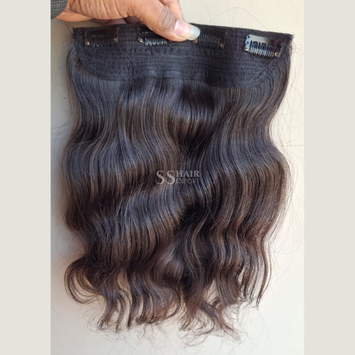 Clip In Hair Extensions 100% Human Hair 14inch Single Peice for thick hair