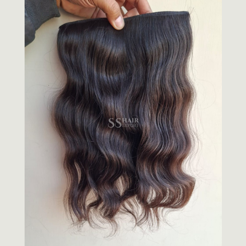 Clip In Hair Extensions 100% Human Hair 14inch Single Peice for thick hair