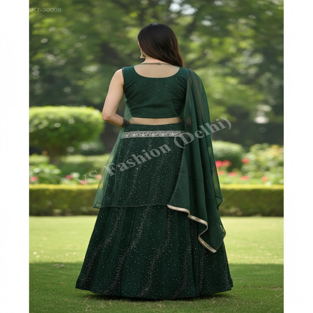 SKT-30008 Georgette Jacket Skirt Set