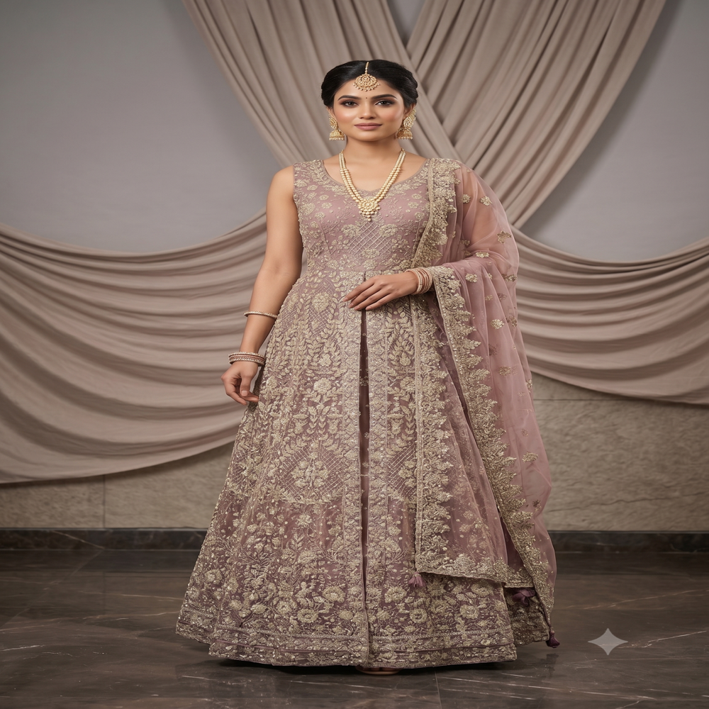 Front cut indo western dress