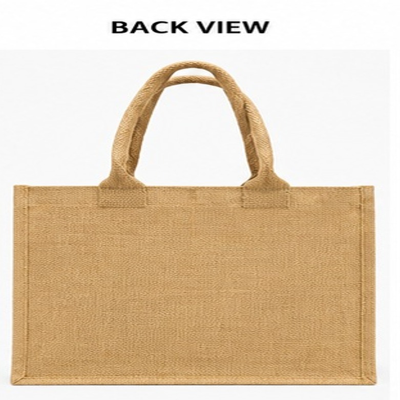 Jute Zip Carry Bag
