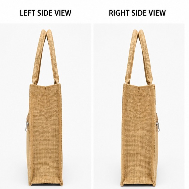 Jute Zip Carry Bag