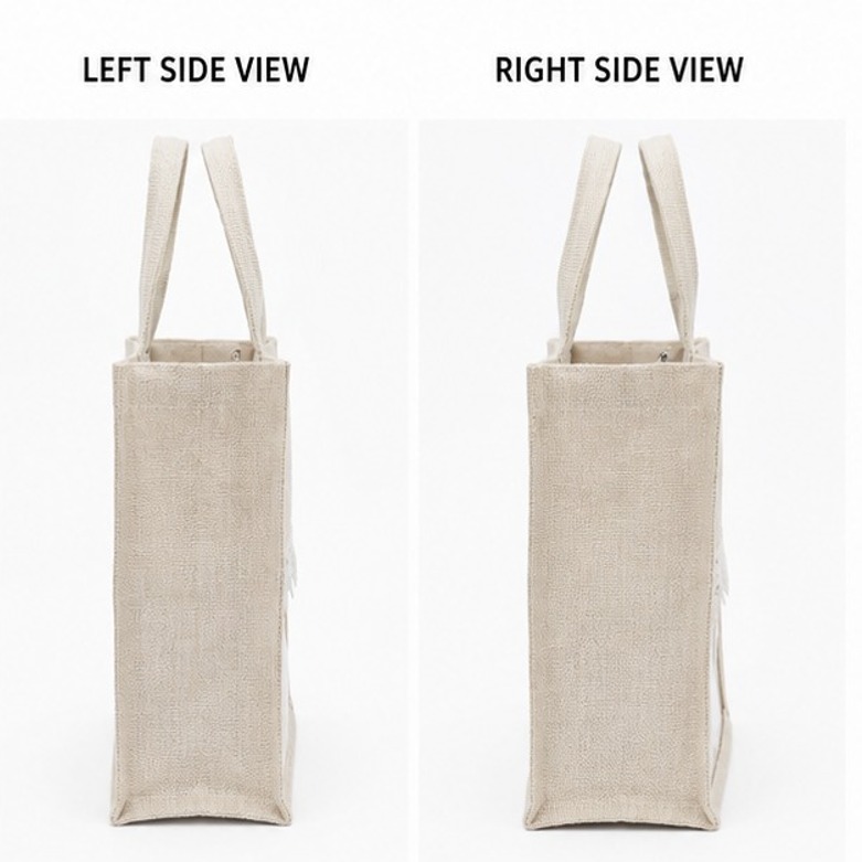 Jute Transparent White Medium Gift Bag