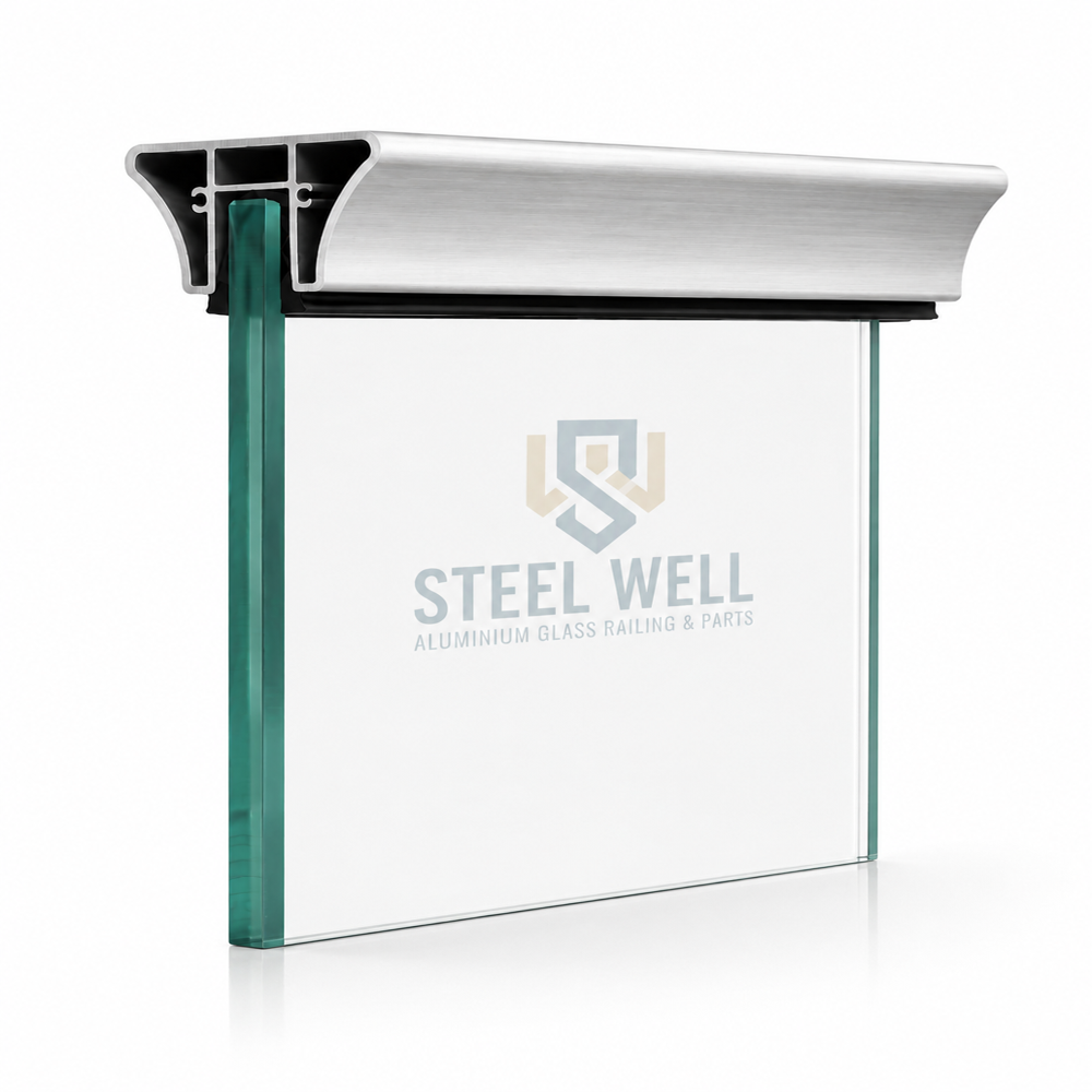 Commercial building balcony railing, 65 x 40 mm Triangle Pipe And Step Brackets with Covers