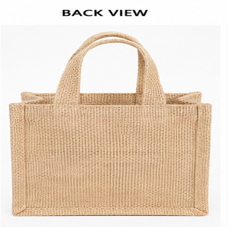 Jute Transparent Brown Small Gift Bag