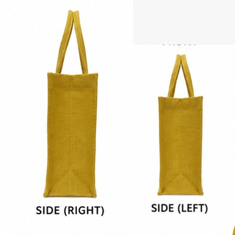 Jute Transparent Yellow Medium Gift Bag