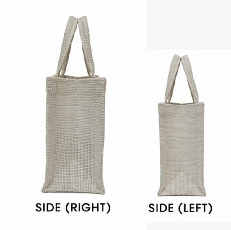 Jute Transparent White Small Gift Bag