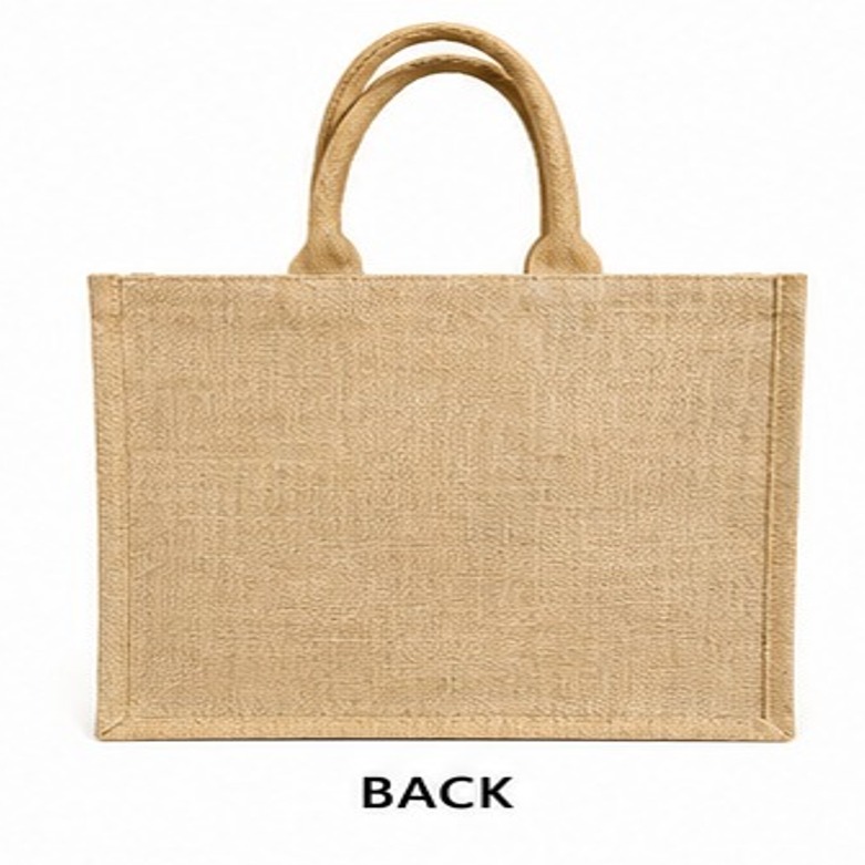 Jute Printed Canvas Bag