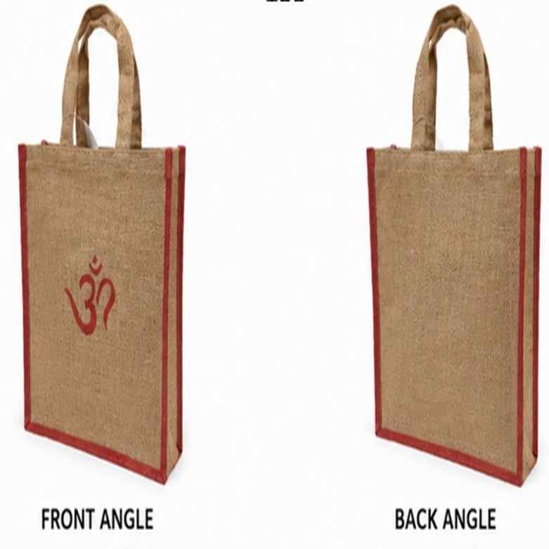 Jute Om Printed Bag