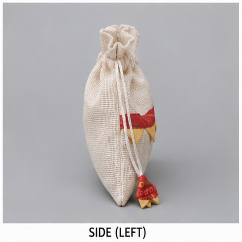 Jute White Potli Bag