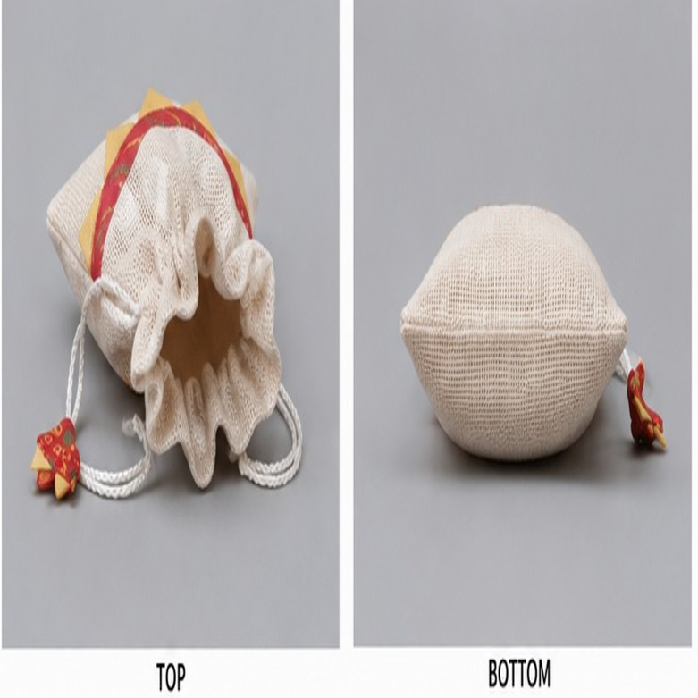 Jute White Potli Bag