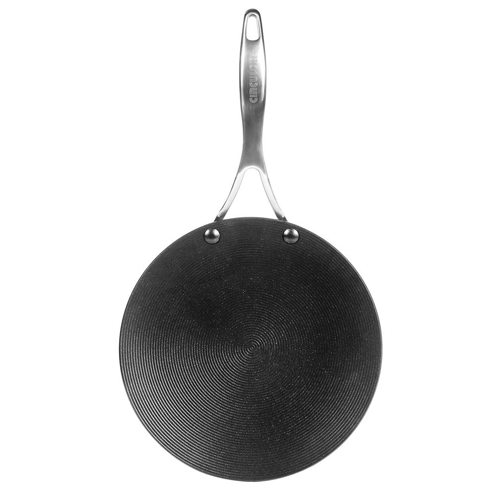 Meyer Hard Anodised Non Stick Aluminium Roti Tawa with Stainless Steel Handle | Chapati Tawa | Nonstick Dosa Tawa | Pan Big Size | Tawa, 26 cm, Black 83883