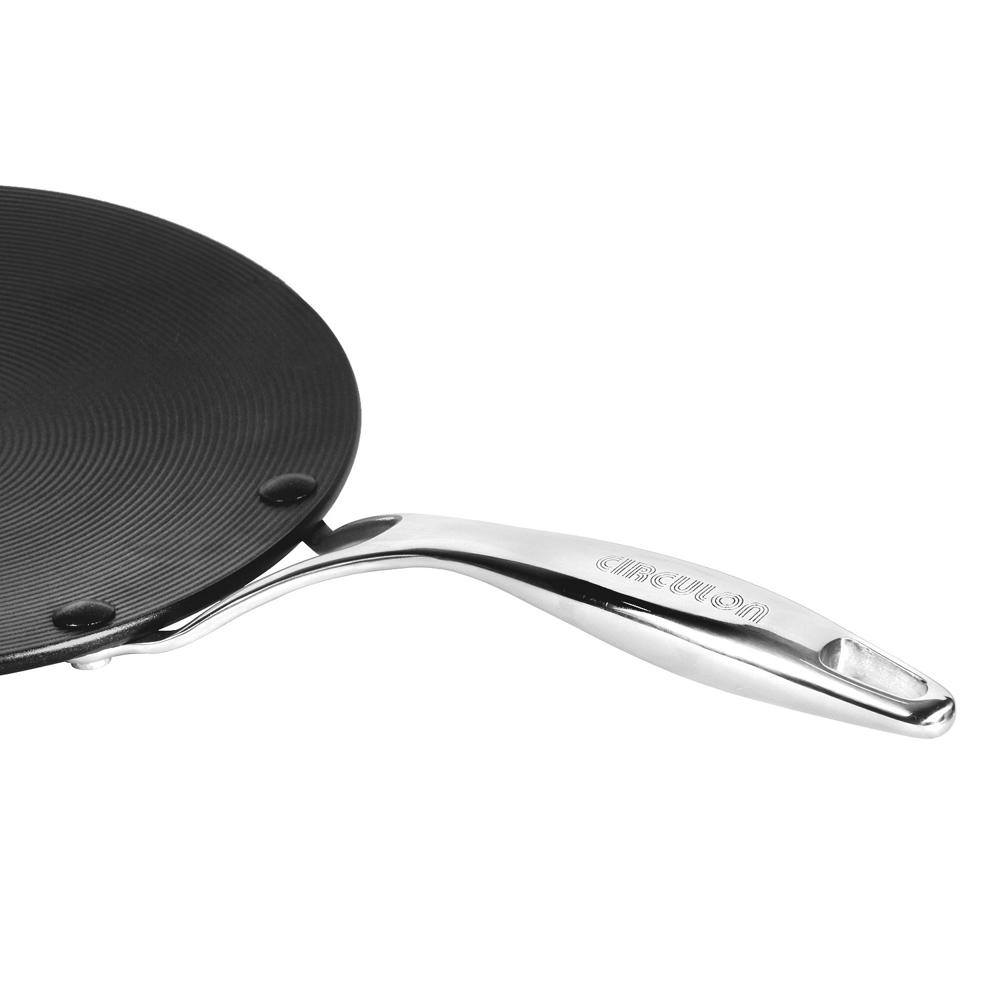 Meyer Hard Anodised Non Stick Aluminium Roti Tawa with Stainless Steel Handle | Chapati Tawa | Nonstick Dosa Tawa | Pan Big Size | Tawa, 26 cm, Black 83883