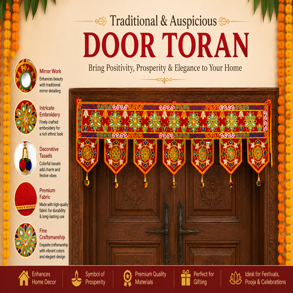 KRISHNA HANDLOOM Premium Decorative Festival Door Art R 11
