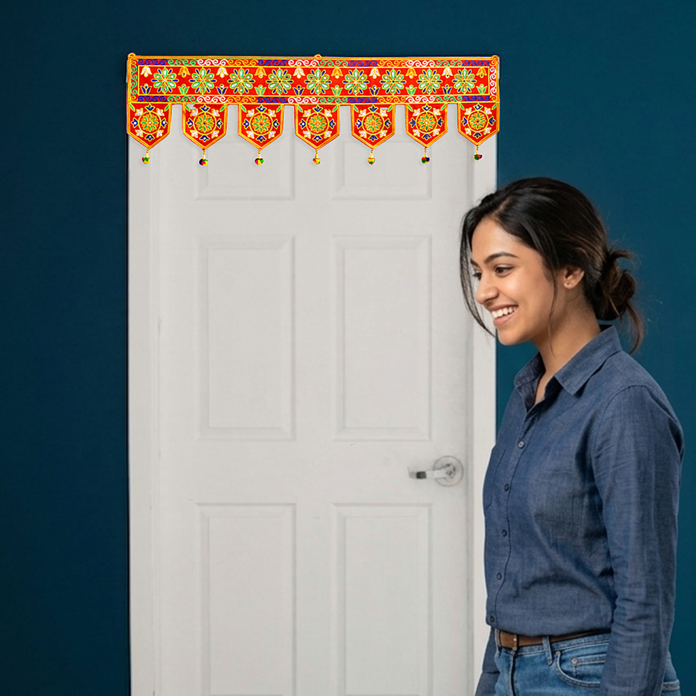 KRISHNA HANDLOOM Traditional Decorative Indian Entrance Decor R 12