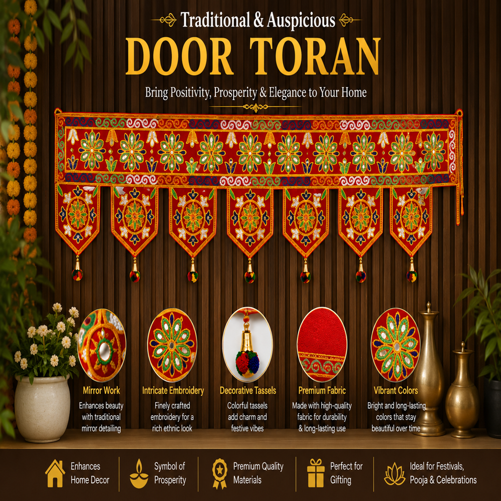 KRISHNA HANDLOOM Traditional Decorative Indian Entrance Decor R 12