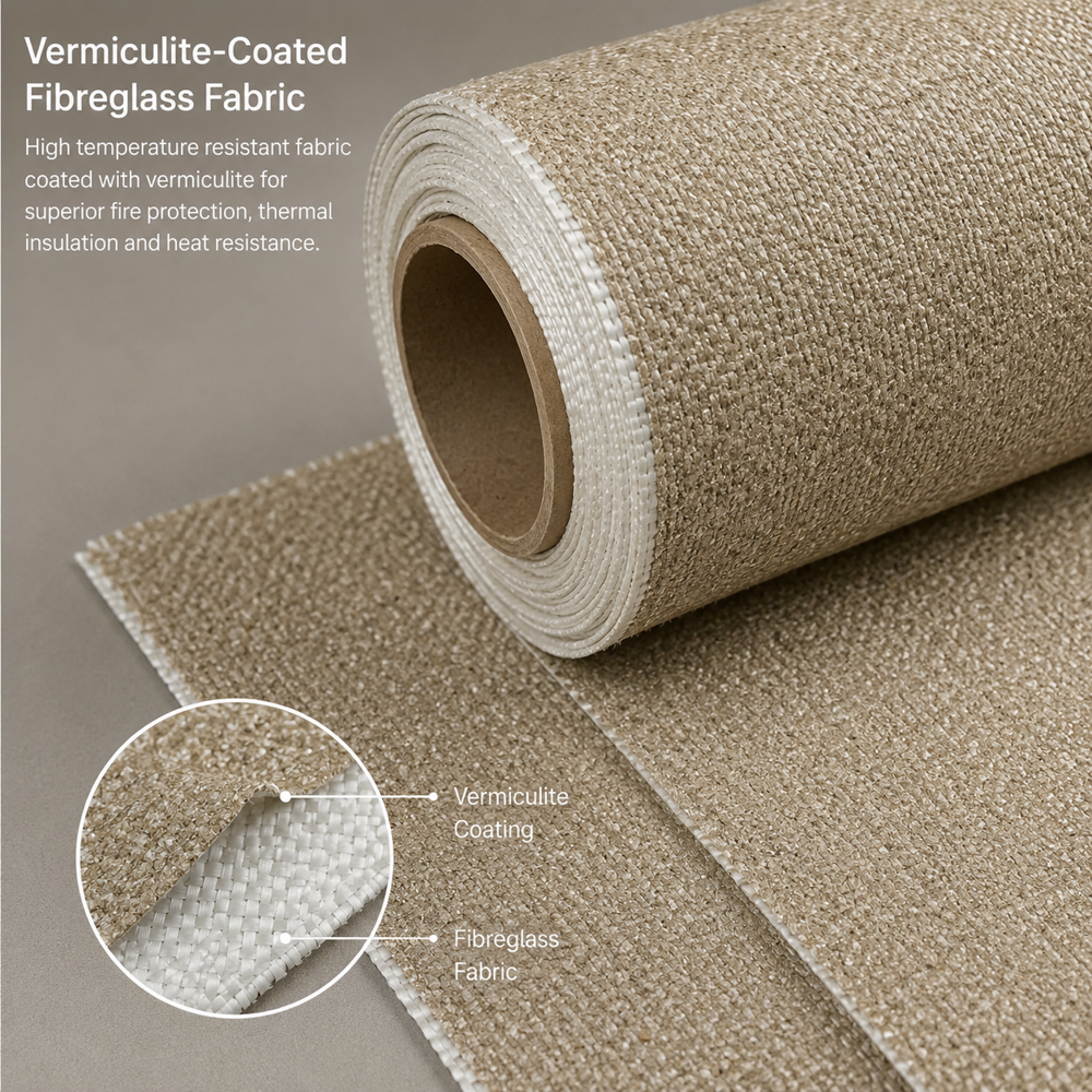 Vermiculite Coated Fibreglass Fabric