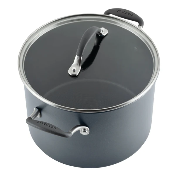 Meyer Circulon Scratch Defense A1 Series Nonstick Stockpot with Lid, 24 cm, 7.58 L 81834