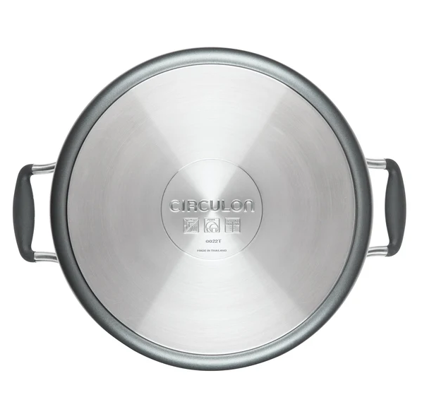 Meyer Circulon Scratch Defense A1 Series Nonstick Stockpot with Lid, 24 cm, 7.58 L 81834
