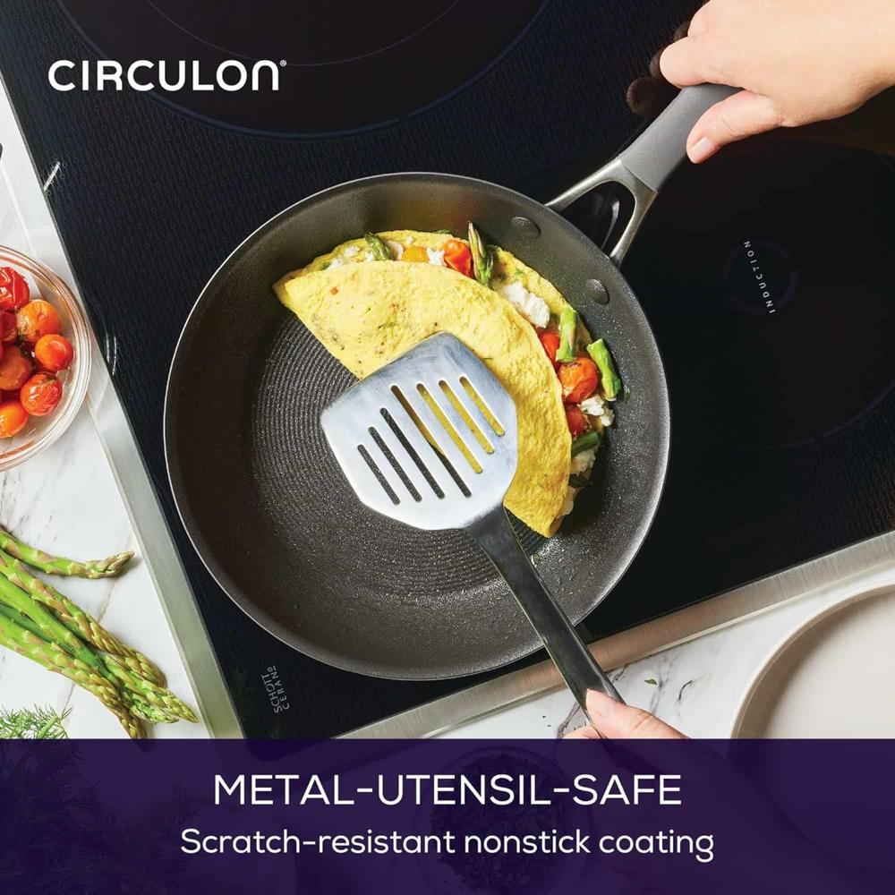 Circulon A1 Series with ScratchDefense Technology Nonstick Induction Frying Pan/Skillet, 25 CM 81836