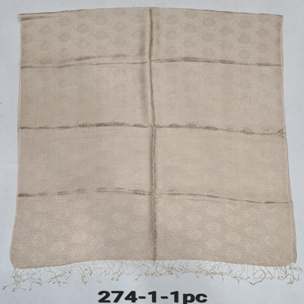 Silk Kattain Self Jacaurd Stoles