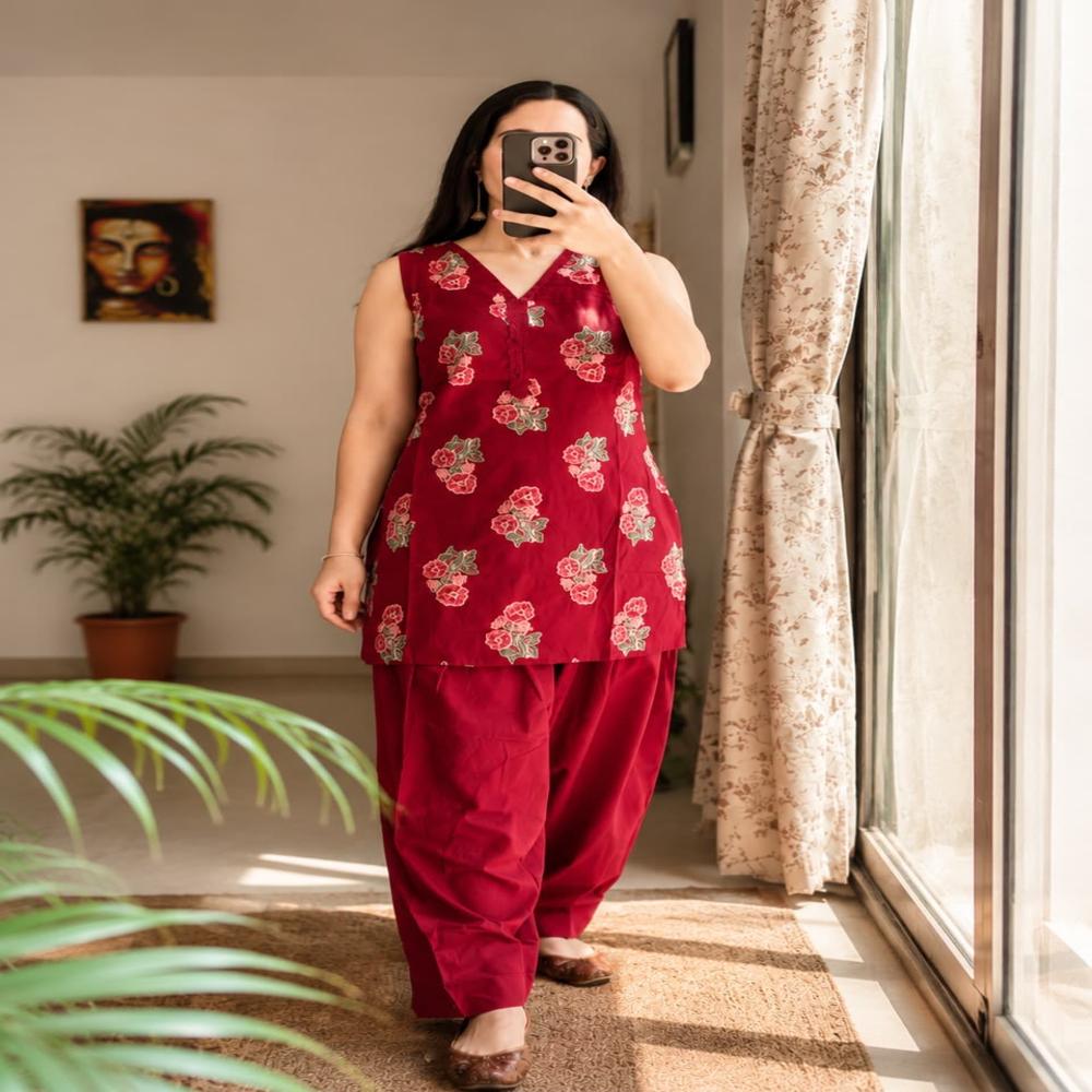 Ruby Blossom Co-ord Set