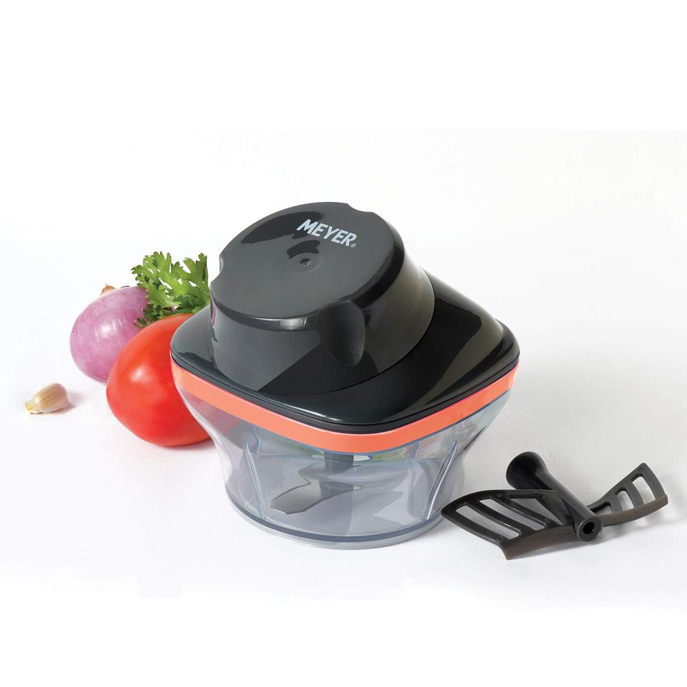 Meyer Kitchen Hacks Compact Chopper | Vegetable Cutter &Slicer | Vegetable Cutting Machine | Kitchen Accessories | Kitchen Items for Home Cooking | Onion Chopper | All in one Chopper, 250ML 48097