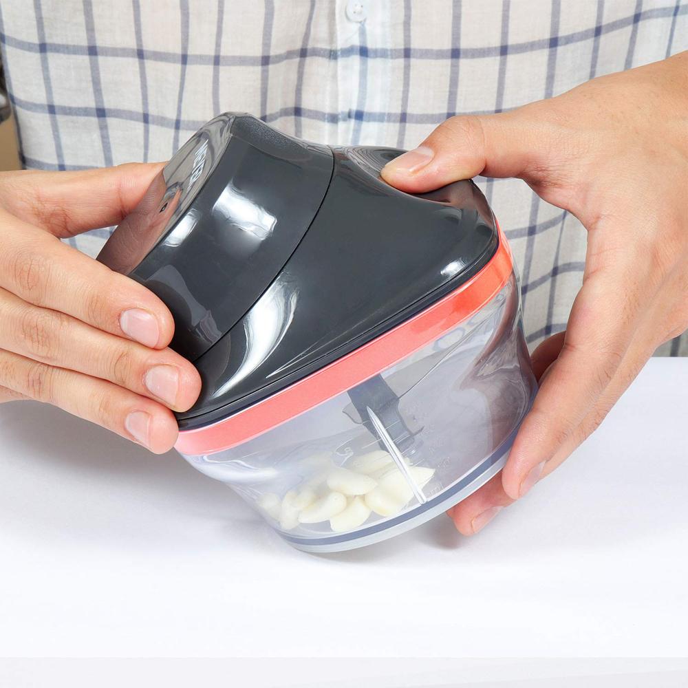 Meyer Kitchen Hacks Compact Chopper | Vegetable Cutter &Slicer | Vegetable Cutting Machine | Kitchen Accessories | Kitchen Items for Home Cooking | Onion Chopper | All in one Chopper, 250ML 48097