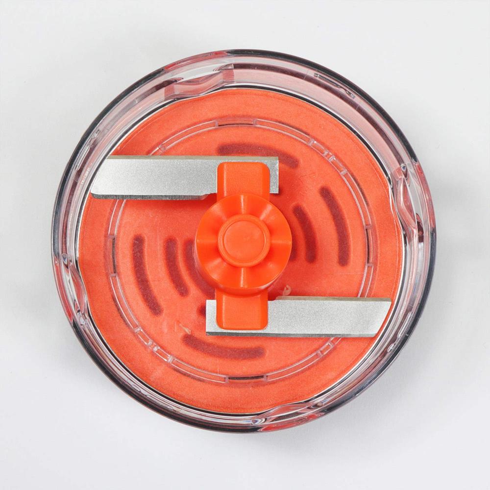 Meyer Kitchen Hacks Mini Handy Chopper, Vegetable Cutter & Slicer, All-in-One Cutting Machine for Home Cooking, Onion Chopper, 125Ml, Orange 48096