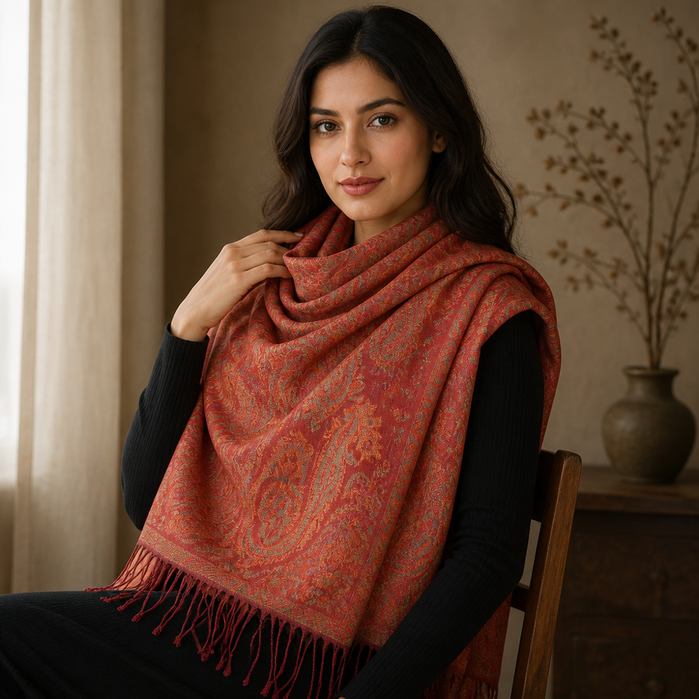 Pure Silk Jamawar Mufflers
