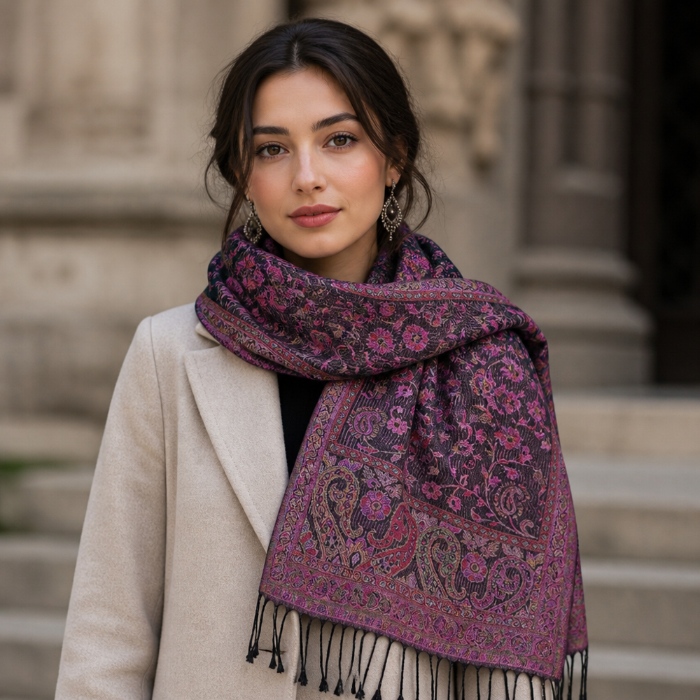 Pure Silk Jamawar Mufflers