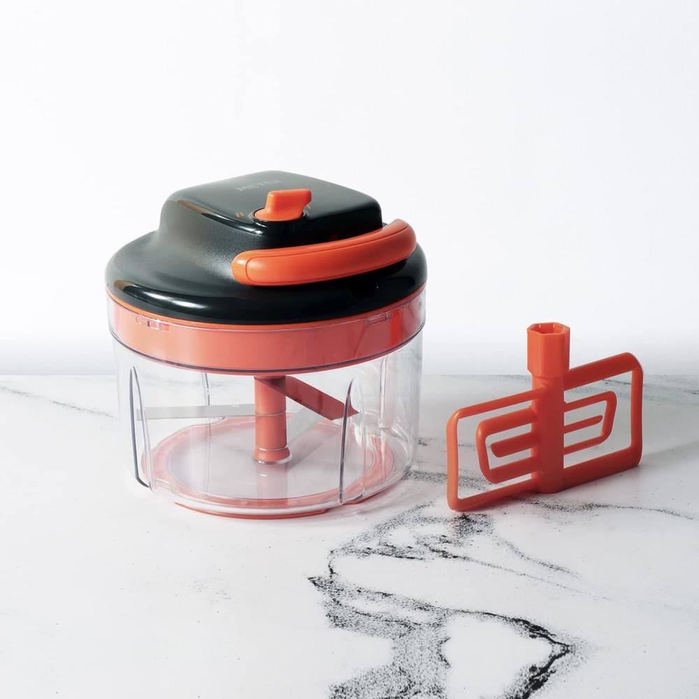 Meyer 2 Speed Pulling Chopper - Vegetable Cutter, Kitchen Accessories Items, Orange 48657