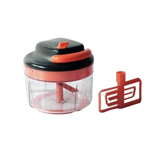 Meyer 2 Speed Pulling Chopper - Vegetable Cutter, Kitchen Accessories Items, Orange 48657