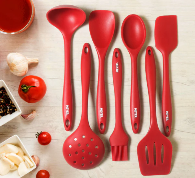 Meyer Silicone Slotted Turner, Red 48118