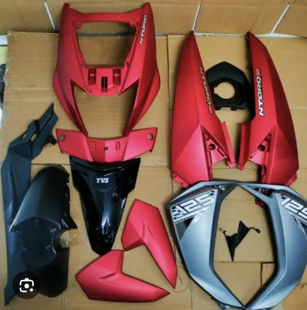 Tvs Ntorq 125 Matt Red Full Body Kit