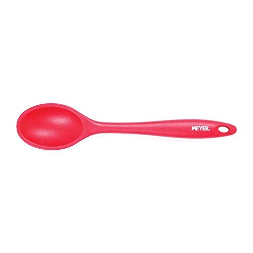 Meyer Silicone Non-Stick Heat Resistant Kitchen Utensil | Silicon Spoon for Cooking and Serving Red 47844