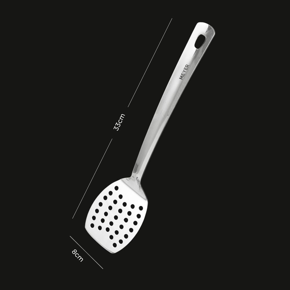 Meyer Stainless Steel Slotted Turner for Dosa, Roti, Omlette, Paranthas, PavBhaji, Breads | Kitchen Tools for Home, 33cm 49011
