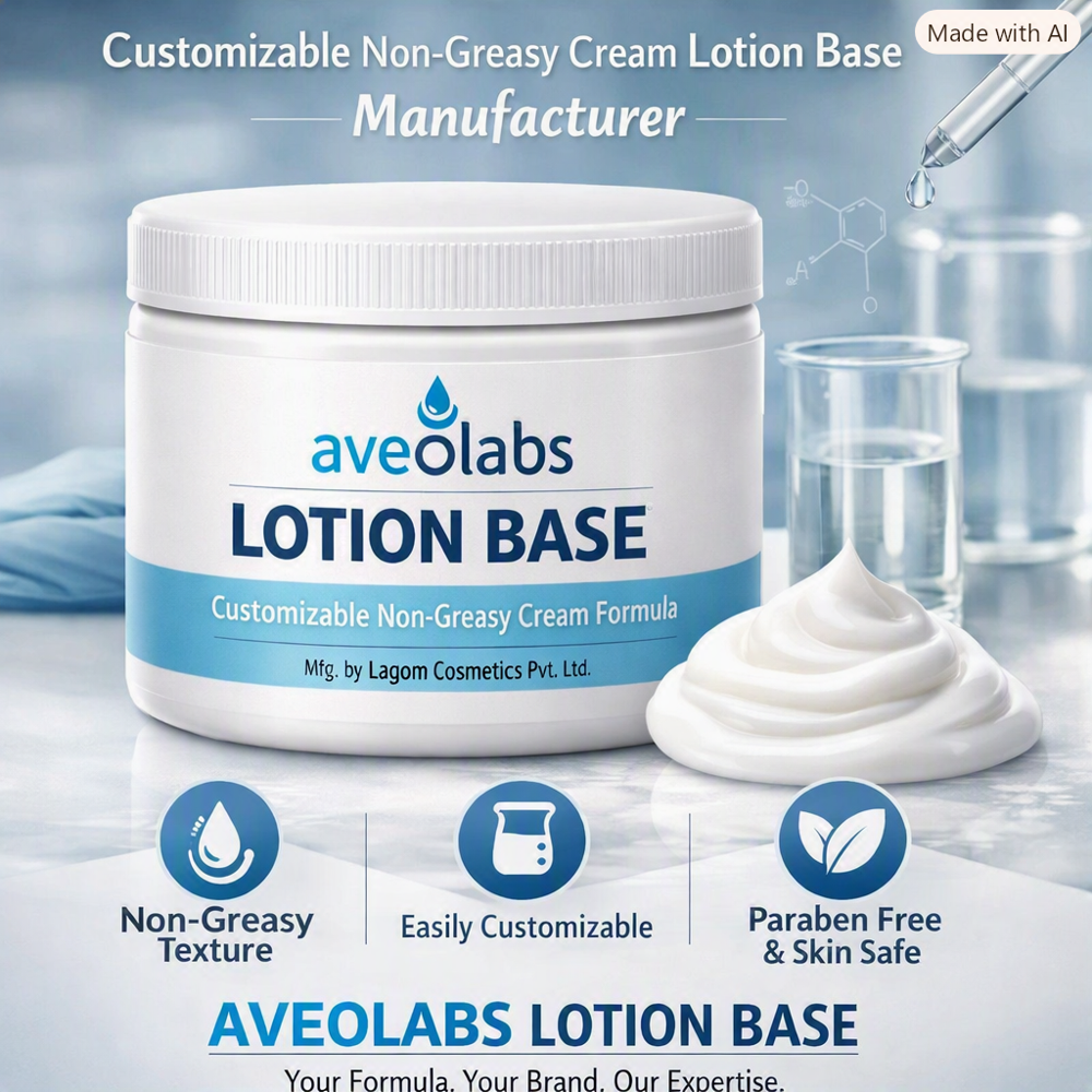 Customizable Non-Greasy Cream Lotion Base Manufacturer - Age Group: Adults