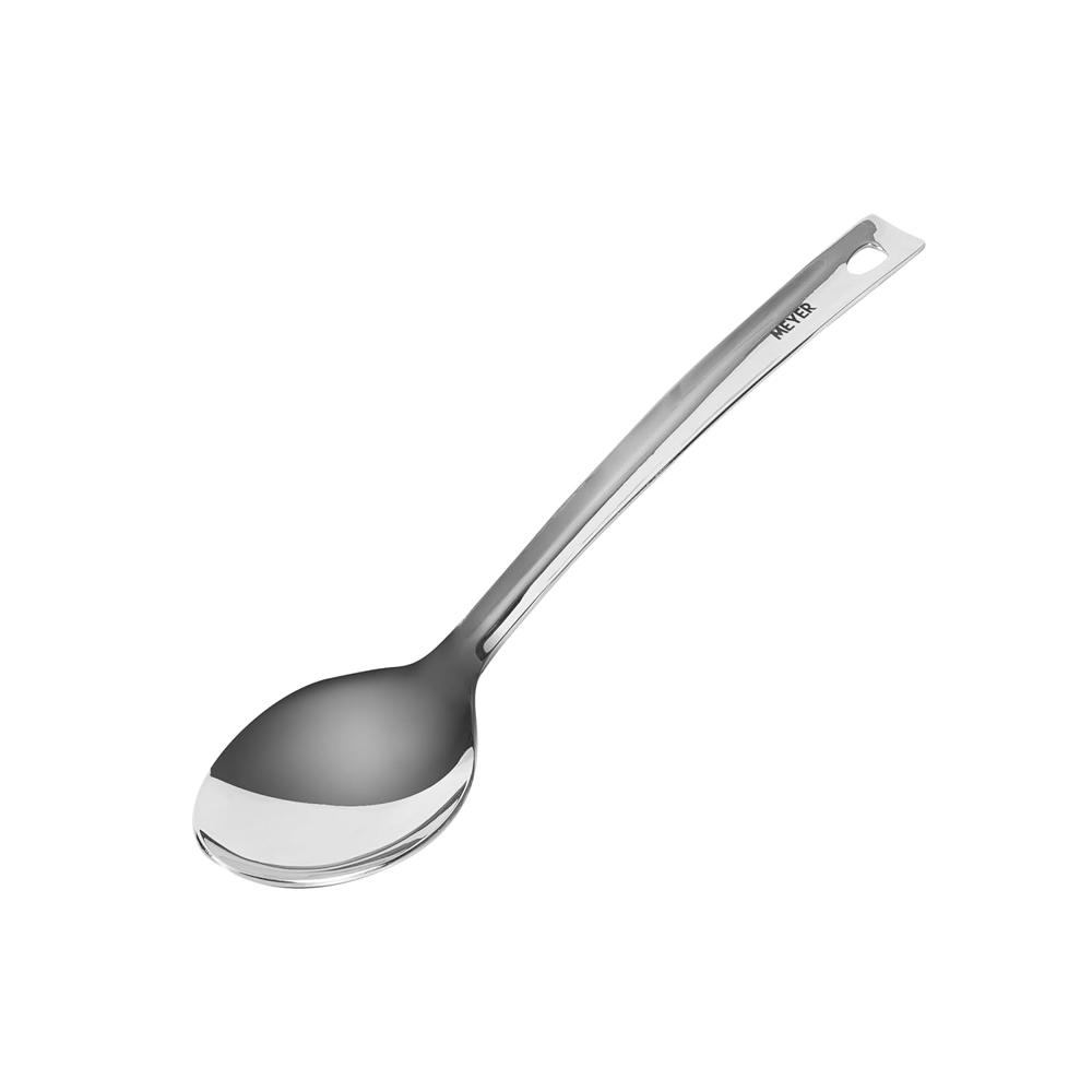 Meyer Stainless Steel Serving Spoon | Rice Spoon | Big Spoons for Cooking | Kitchen Tools | Steel Spatula, 32cm, Silver 49007