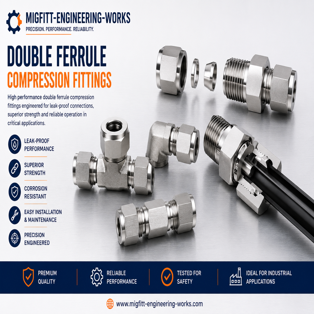 Double Ferrule Compression Fitting