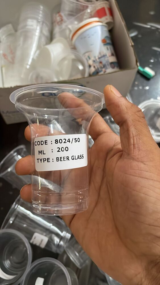 200ml Plastic Beer Glass