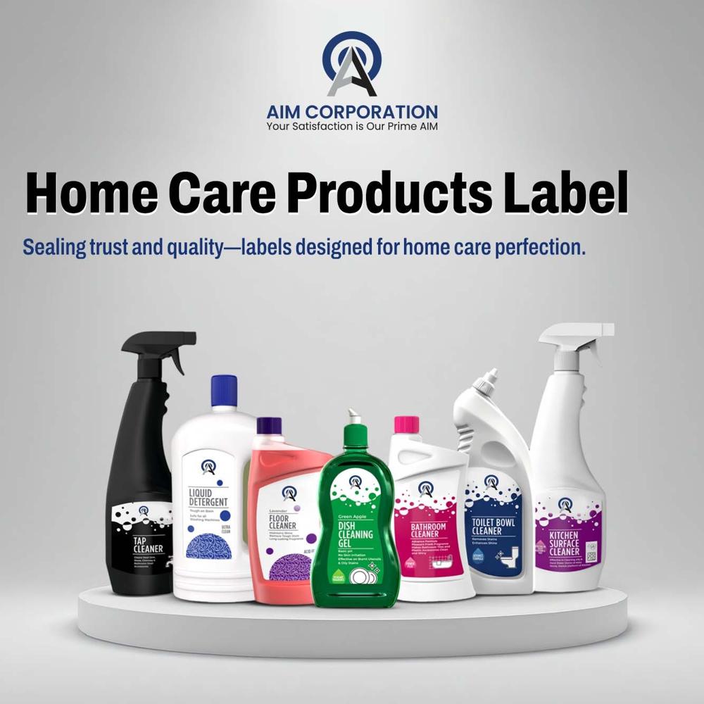 Detergent Bottle Labels - Color: Multicolor