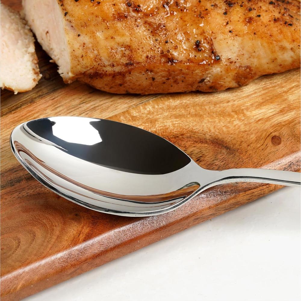 Meyer Heavy Gauge Stainless Steel 6Pc Tea Spoon Set I Dinner Spoon Set - Mirror Polished, Ergonomic, Rust-Resistant, Perfectly Balanced for Comfort & Elegance, Thickness 2mm, Length 14cm 49012
