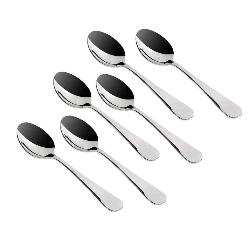 Meyer Heavy Gauge Stainless Steel 6Pc Tea Spoon Set I Dinner Spoon Set - Mirror Polished, Ergonomic, Rust-Resistant, Perfectly Balanced for Comfort & Elegance, Thickness 2mm, Length 14cm 49012