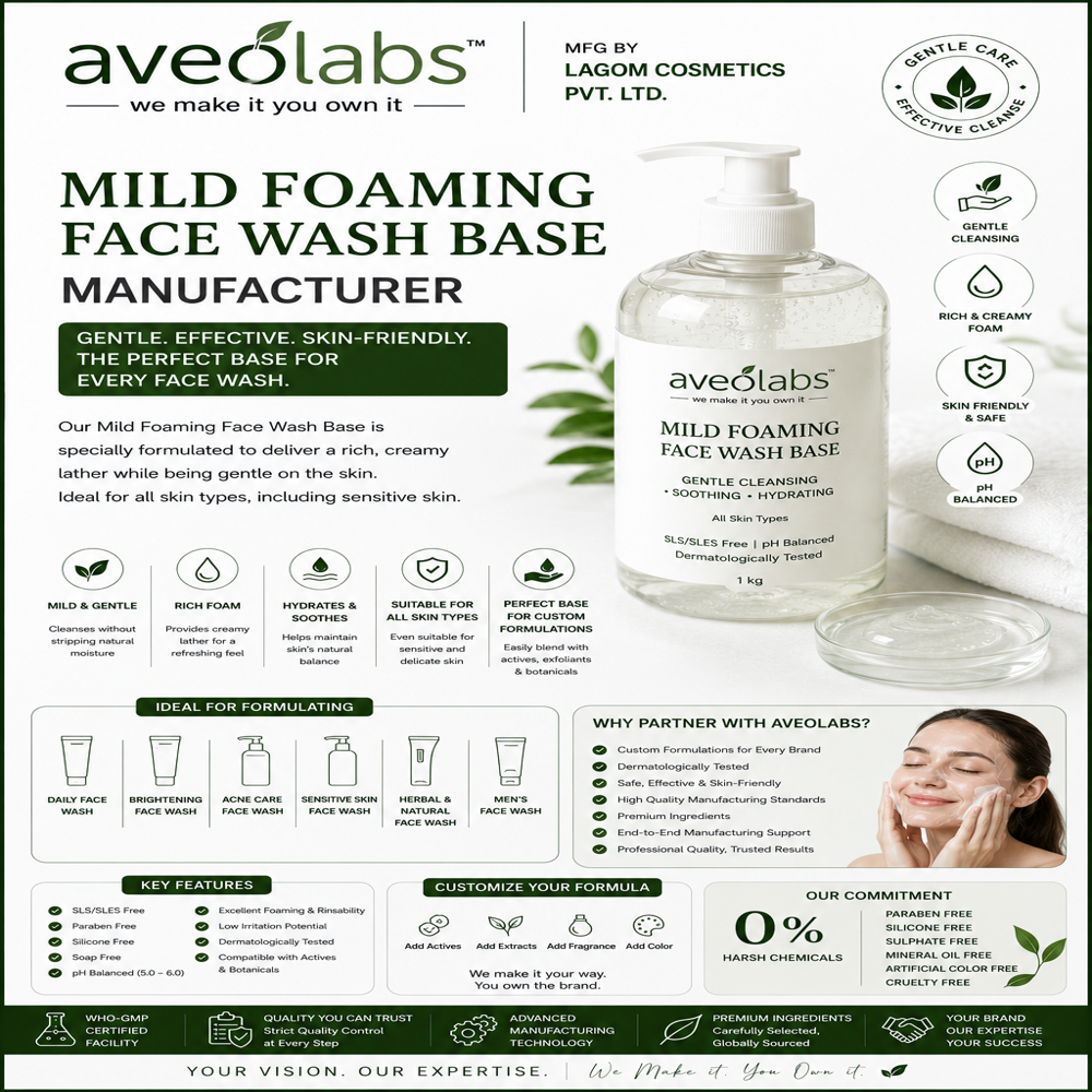 Mild Foaming Face Wash Base Manufacturer - Age Group: Men