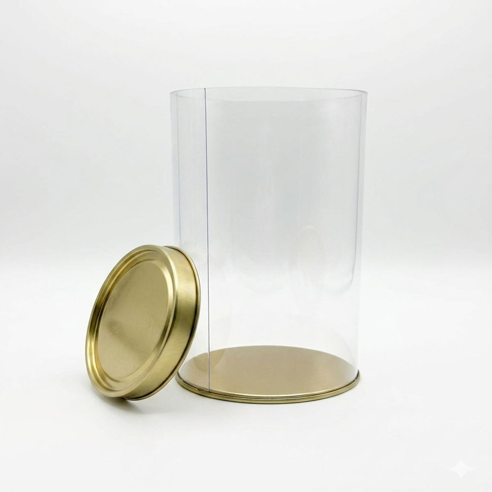 Clear Tin Jars